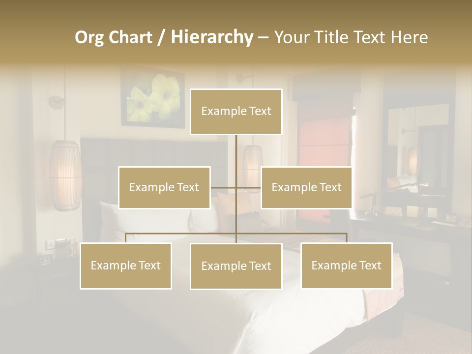 Asian Style Resort Bedroom PowerPoint Template