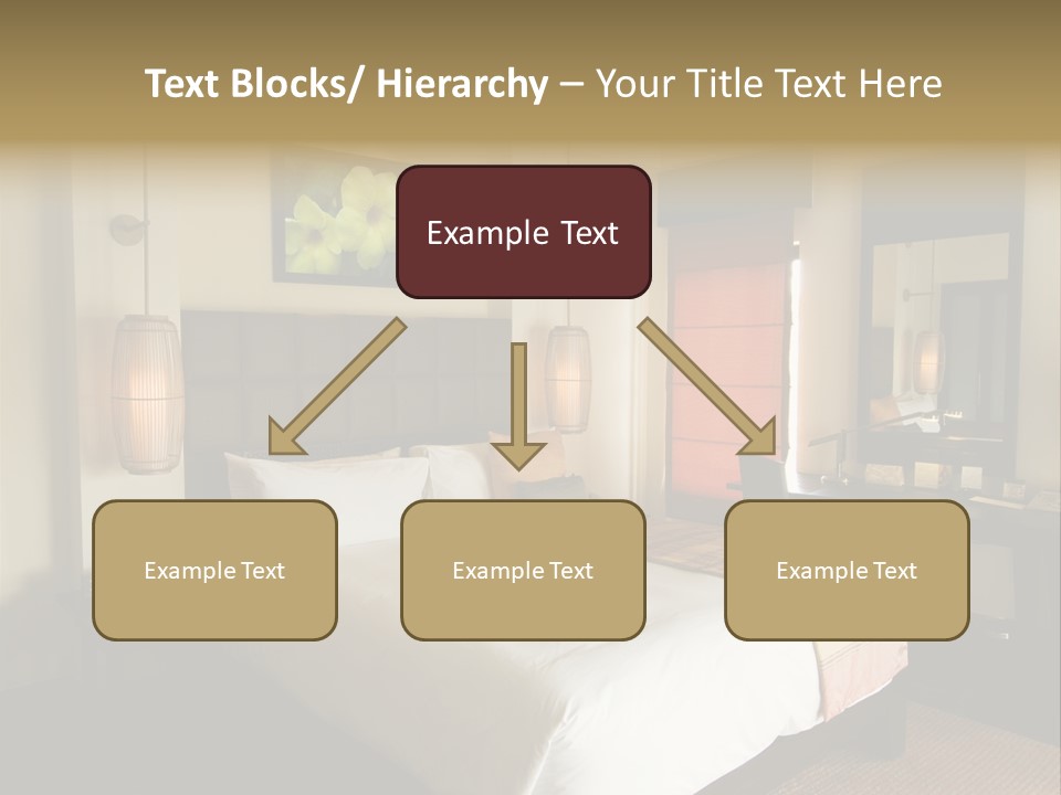 Asian Style Resort Bedroom PowerPoint Template