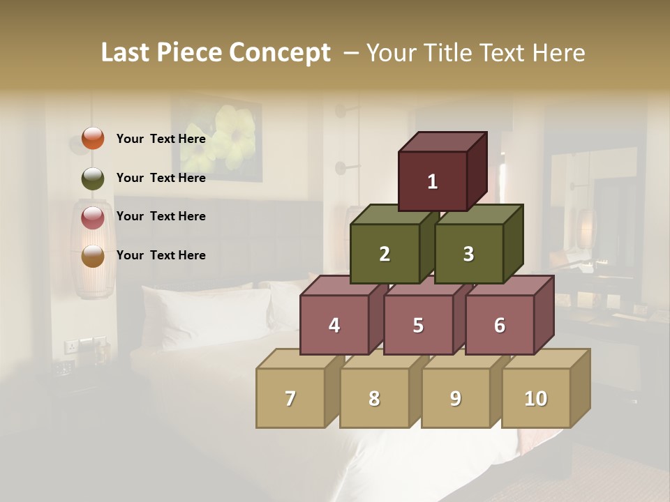 Asian Style Resort Bedroom PowerPoint Template