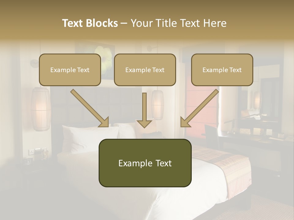 Asian Style Resort Bedroom PowerPoint Template