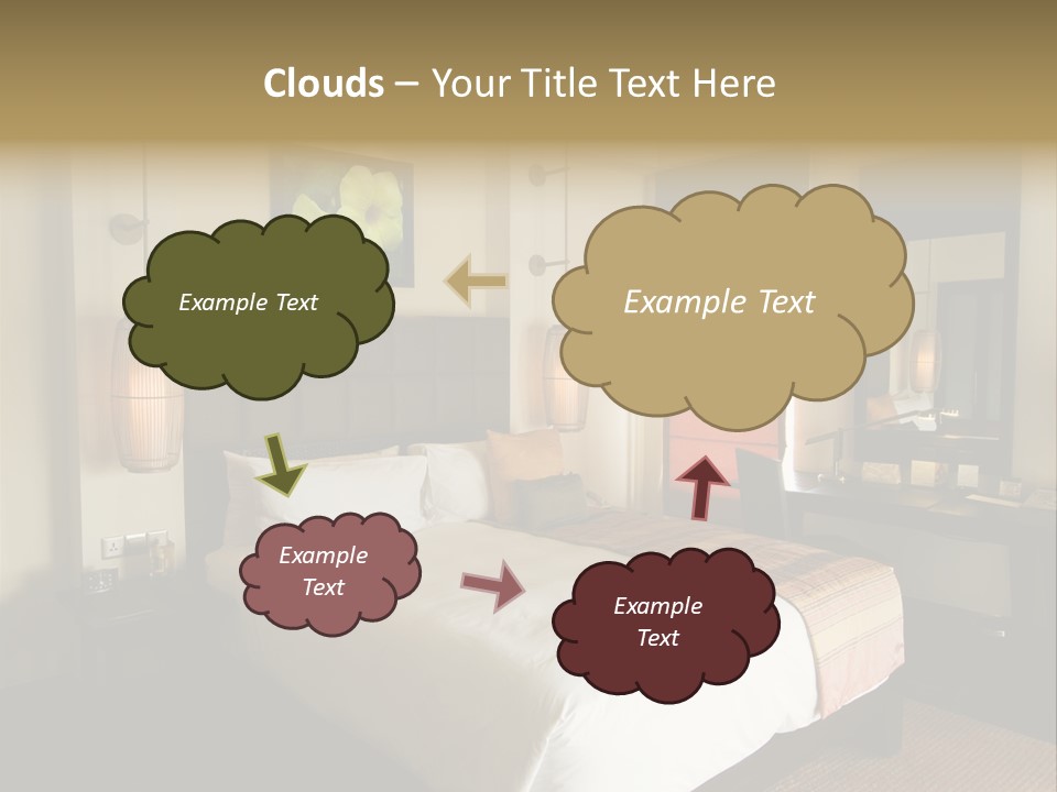 Asian Style Resort Bedroom PowerPoint Template