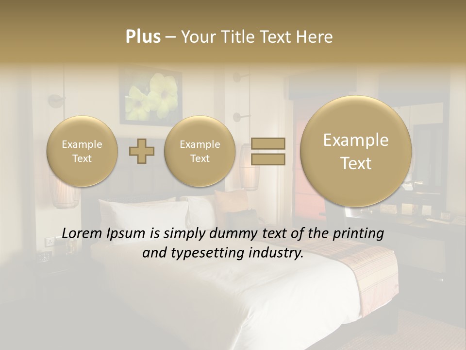 Asian Style Resort Bedroom PowerPoint Template