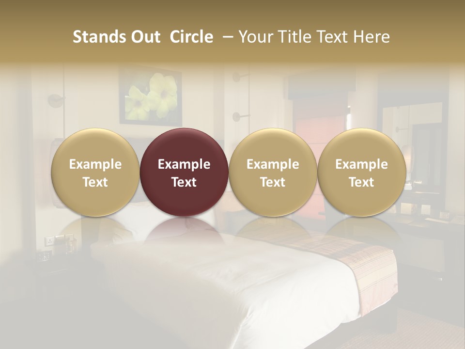 Asian Style Resort Bedroom PowerPoint Template