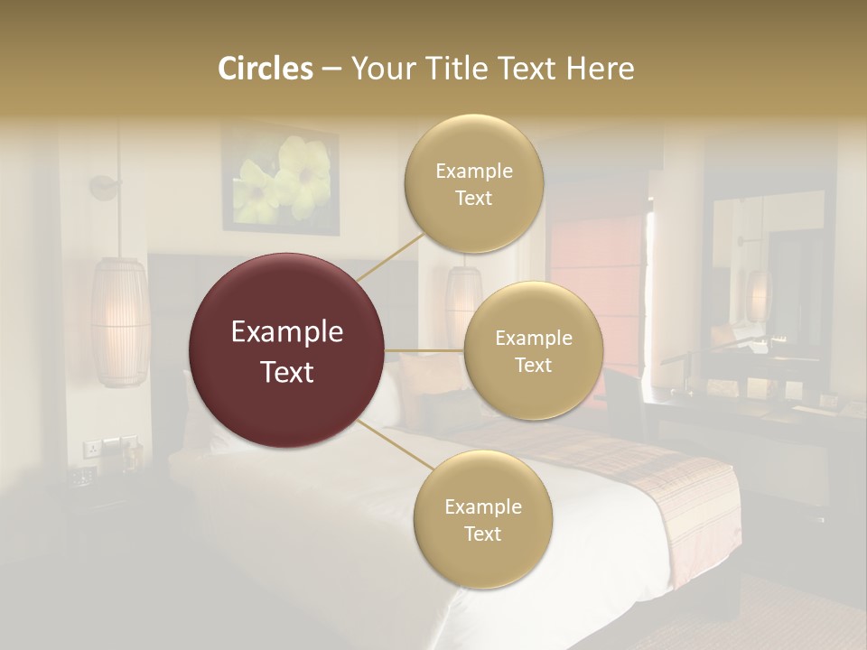 Asian Style Resort Bedroom PowerPoint Template