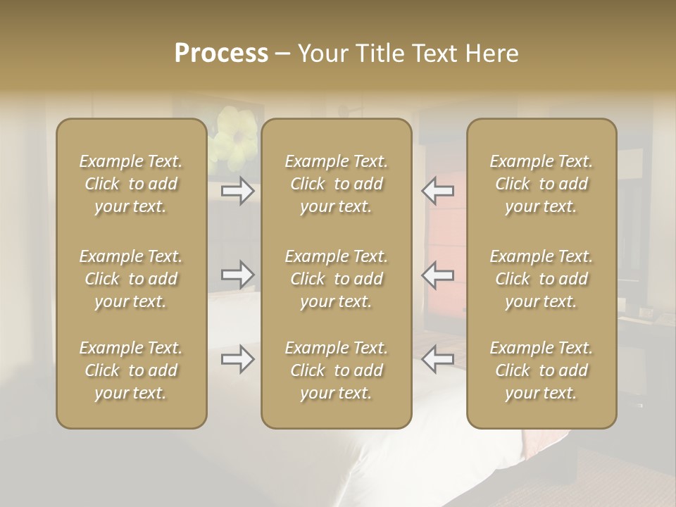 Asian Style Resort Bedroom PowerPoint Template