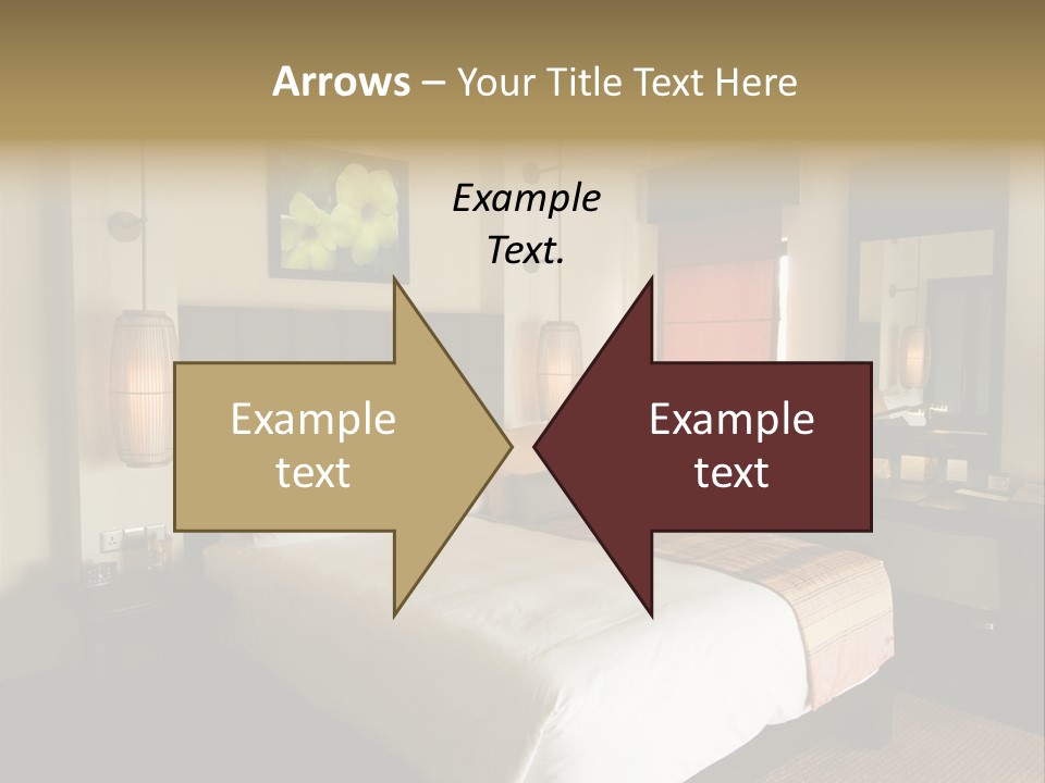 Asian Style Resort Bedroom PowerPoint Template
