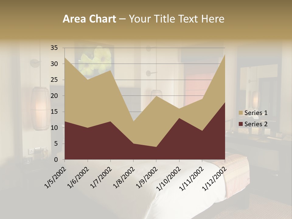 Asian Style Resort Bedroom PowerPoint Template