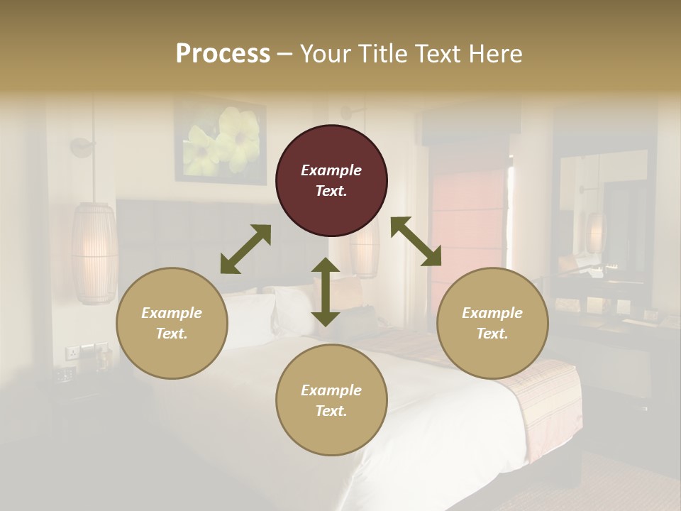 Asian Style Resort Bedroom PowerPoint Template