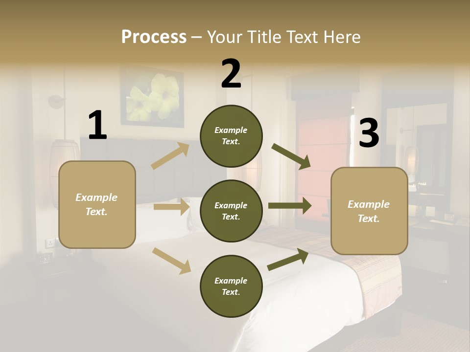 Asian Style Resort Bedroom PowerPoint Template