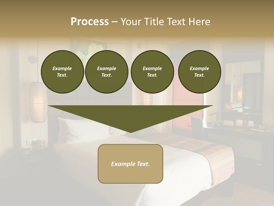 Asian Style Resort Bedroom PowerPoint Template