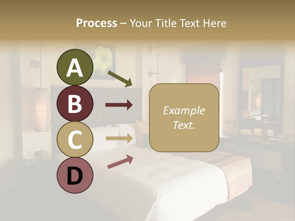 Asian Style Resort Bedroom PowerPoint Template