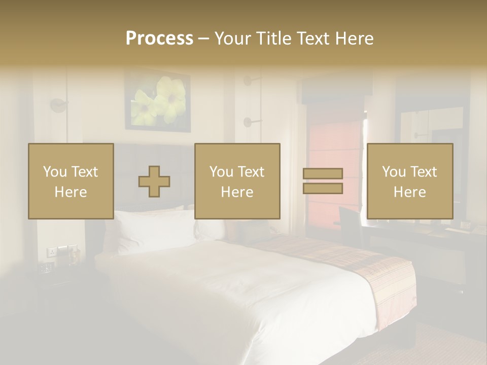 Asian Style Resort Bedroom PowerPoint Template