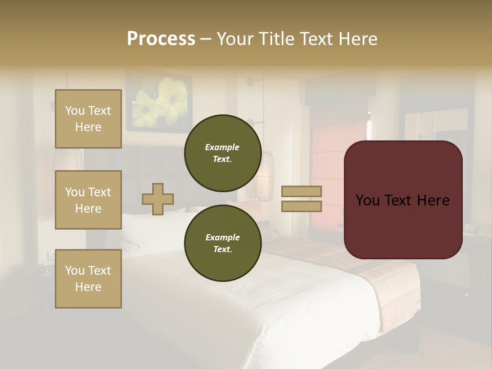 Asian Style Resort Bedroom PowerPoint Template