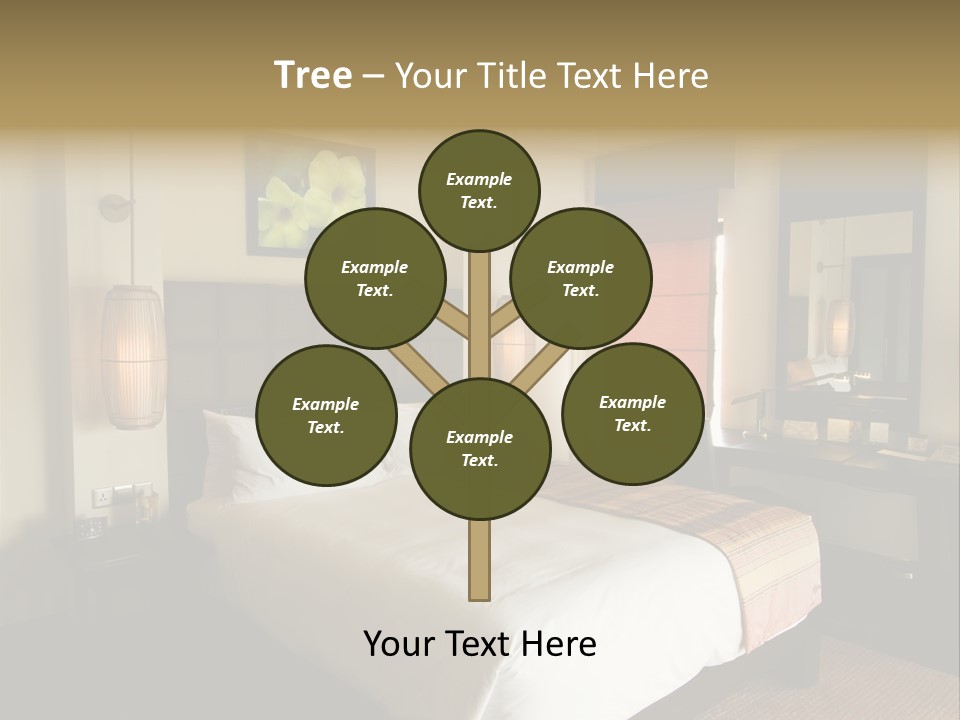 Asian Style Resort Bedroom PowerPoint Template