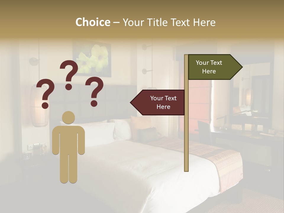 Asian Style Resort Bedroom PowerPoint Template