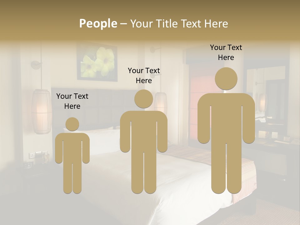 Asian Style Resort Bedroom PowerPoint Template