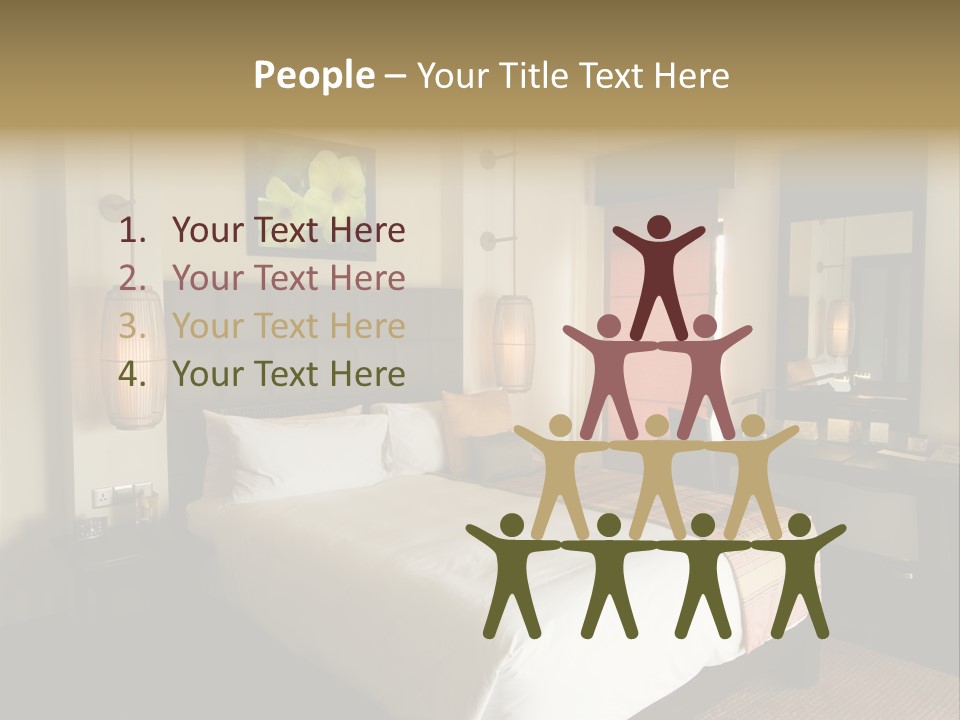 Asian Style Resort Bedroom PowerPoint Template