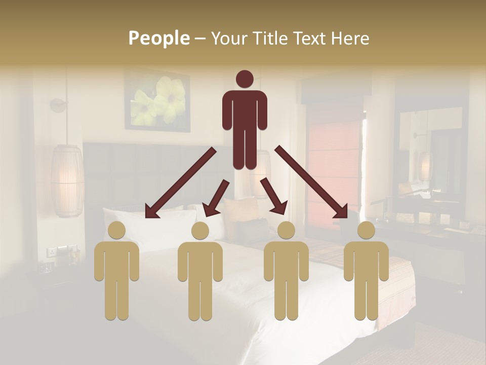 Asian Style Resort Bedroom PowerPoint Template