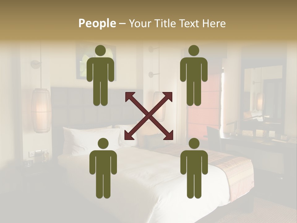 Asian Style Resort Bedroom PowerPoint Template