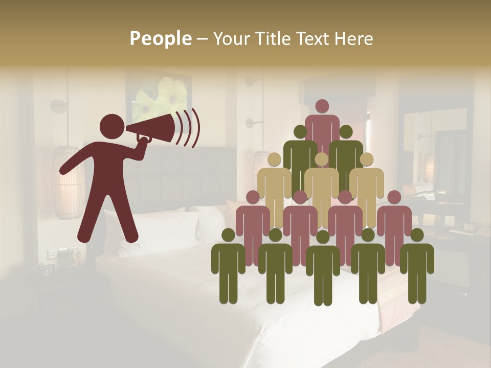 Asian Style Resort Bedroom PowerPoint Template