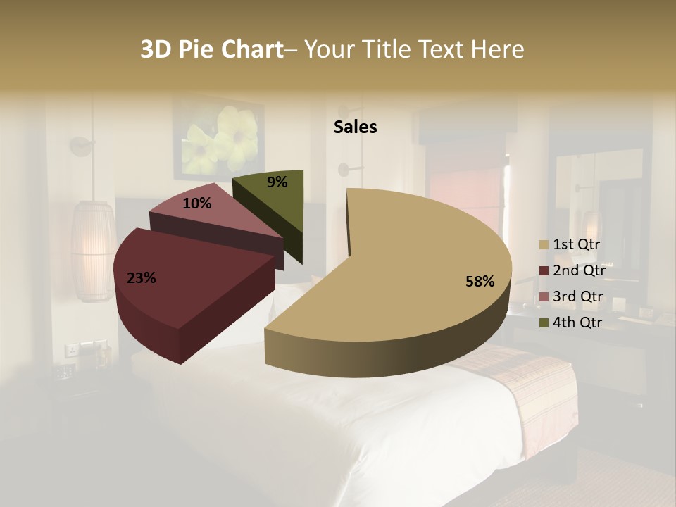 Asian Style Resort Bedroom PowerPoint Template