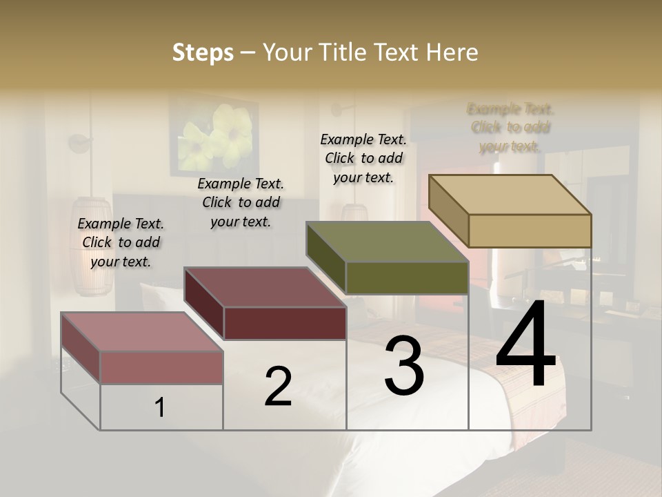 Asian Style Resort Bedroom PowerPoint Template