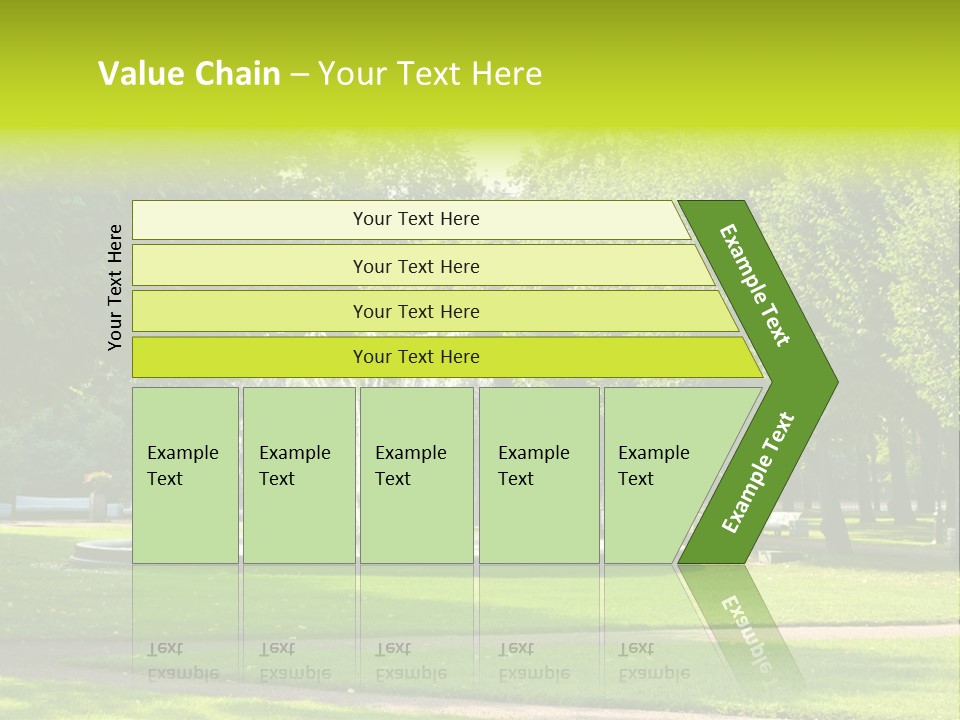 Fountains In Park In Saint-Petersburg, Russia PowerPoint Template