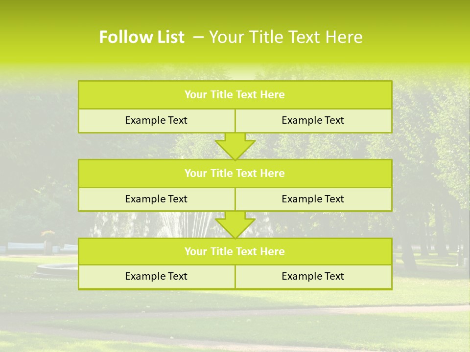 Fountains In Park In Saint-Petersburg, Russia PowerPoint Template
