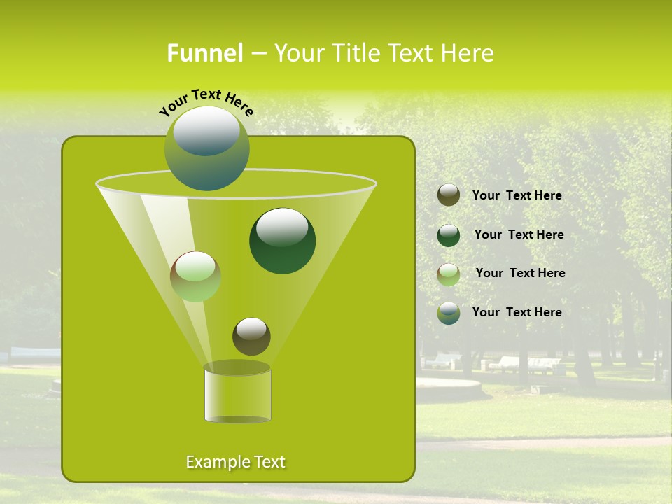 Fountains In Park In Saint-Petersburg, Russia PowerPoint Template