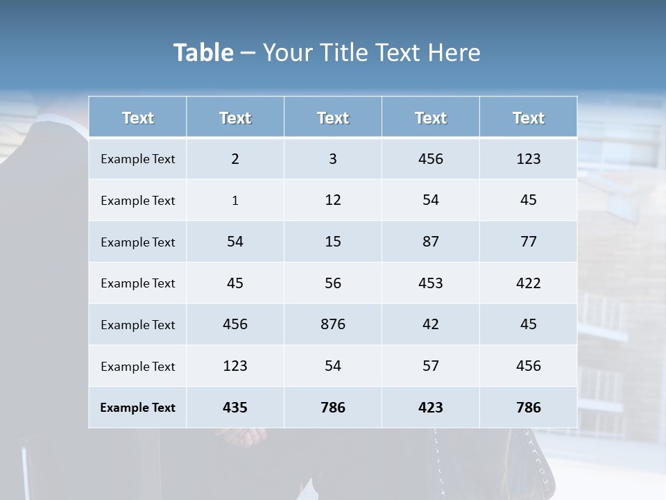 A Business Man And Woman Team At Office Shaking Hands PowerPoint Template