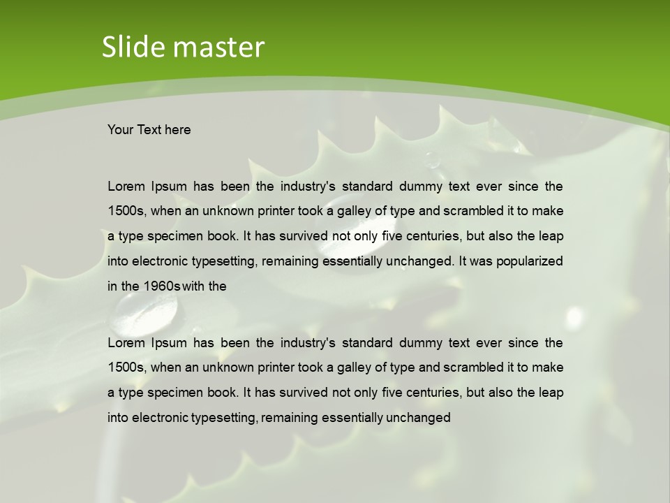 Aloe Vera PowerPoint Template