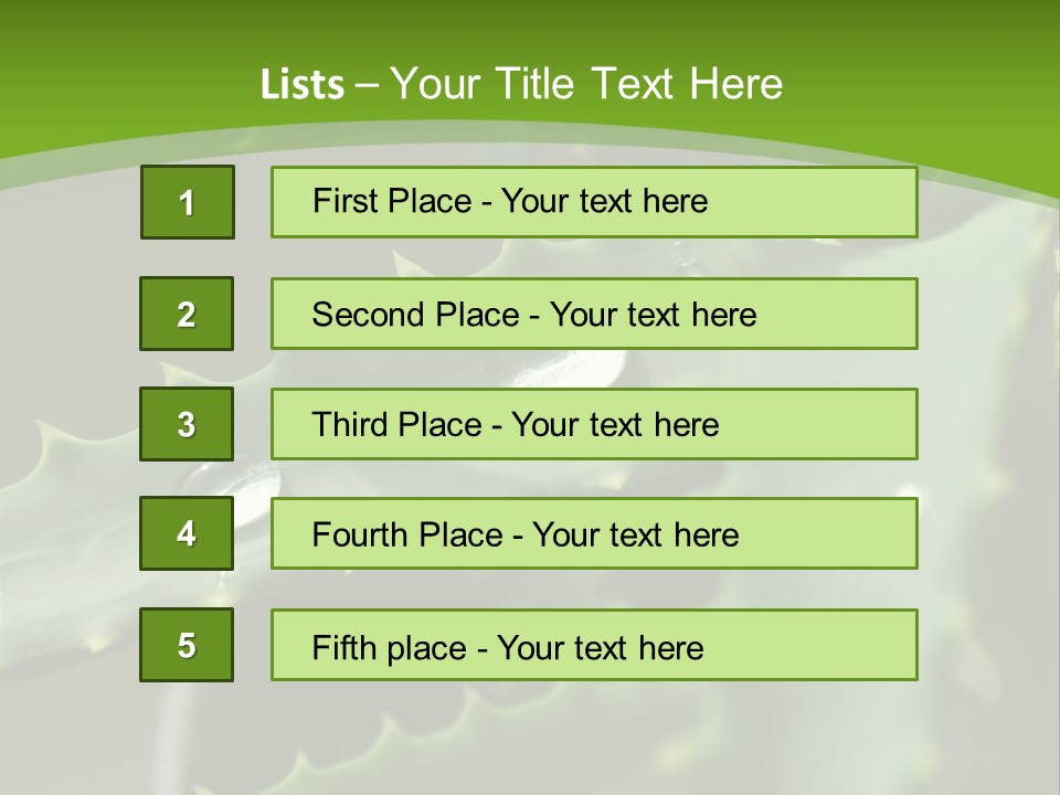 Aloe Vera PowerPoint Template