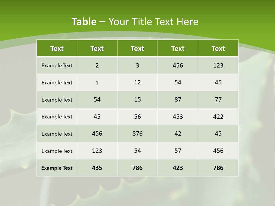 Aloe Vera PowerPoint Template