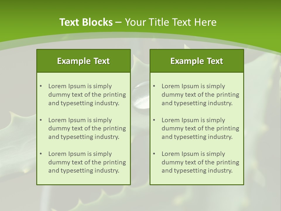 Aloe Vera PowerPoint Template