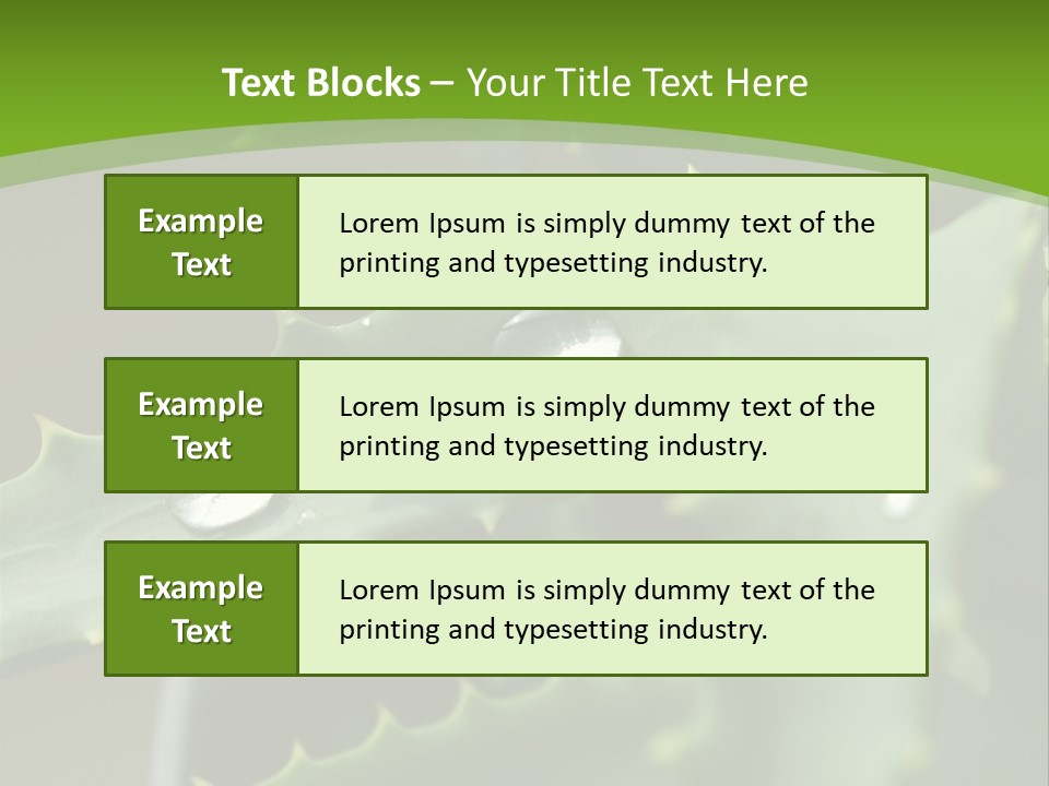 Aloe Vera PowerPoint Template