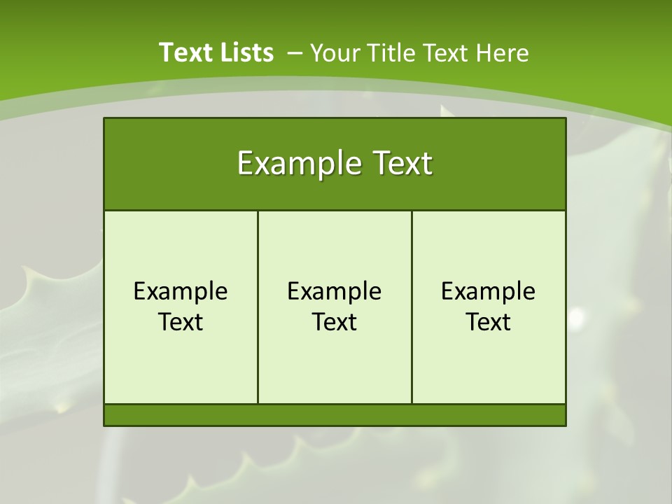 Aloe Vera PowerPoint Template