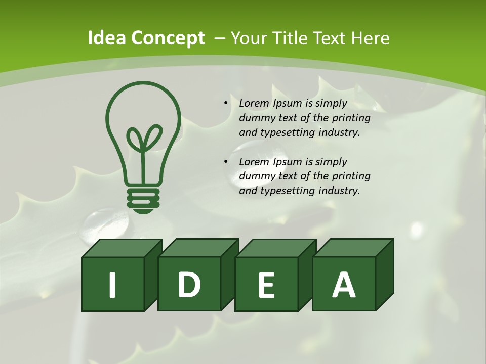 Aloe Vera PowerPoint Template