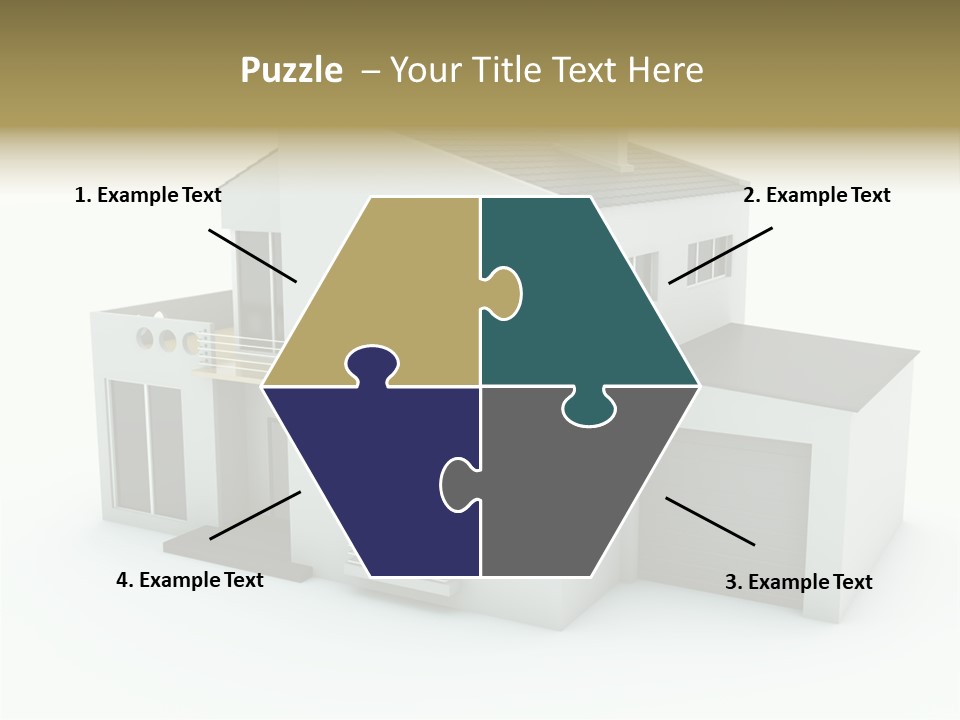 House Isolated On White PowerPoint Template