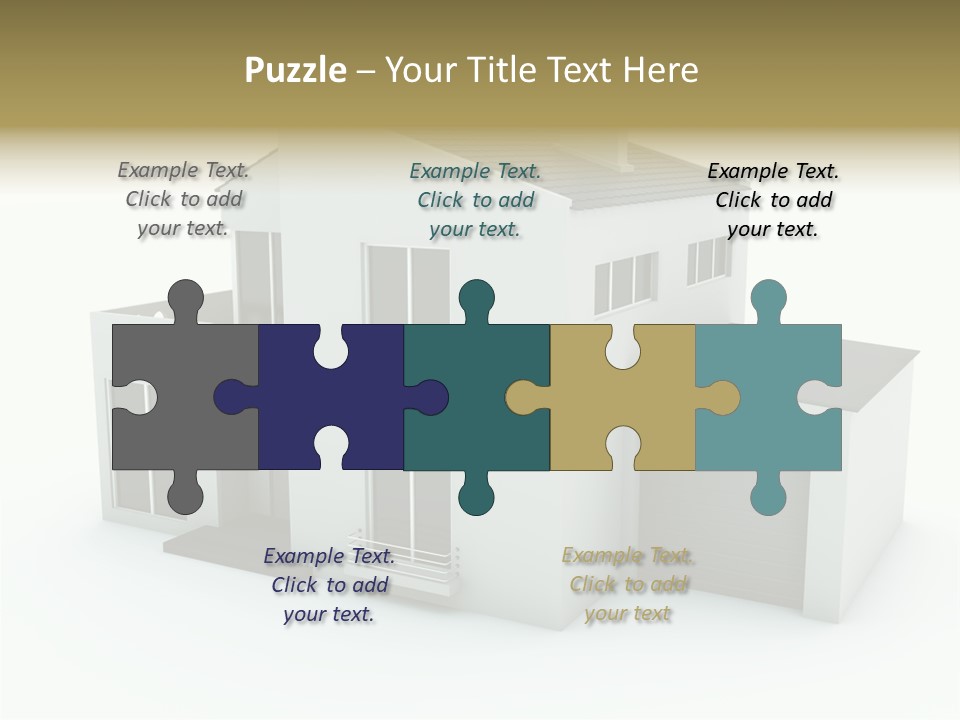 House Isolated On White PowerPoint Template