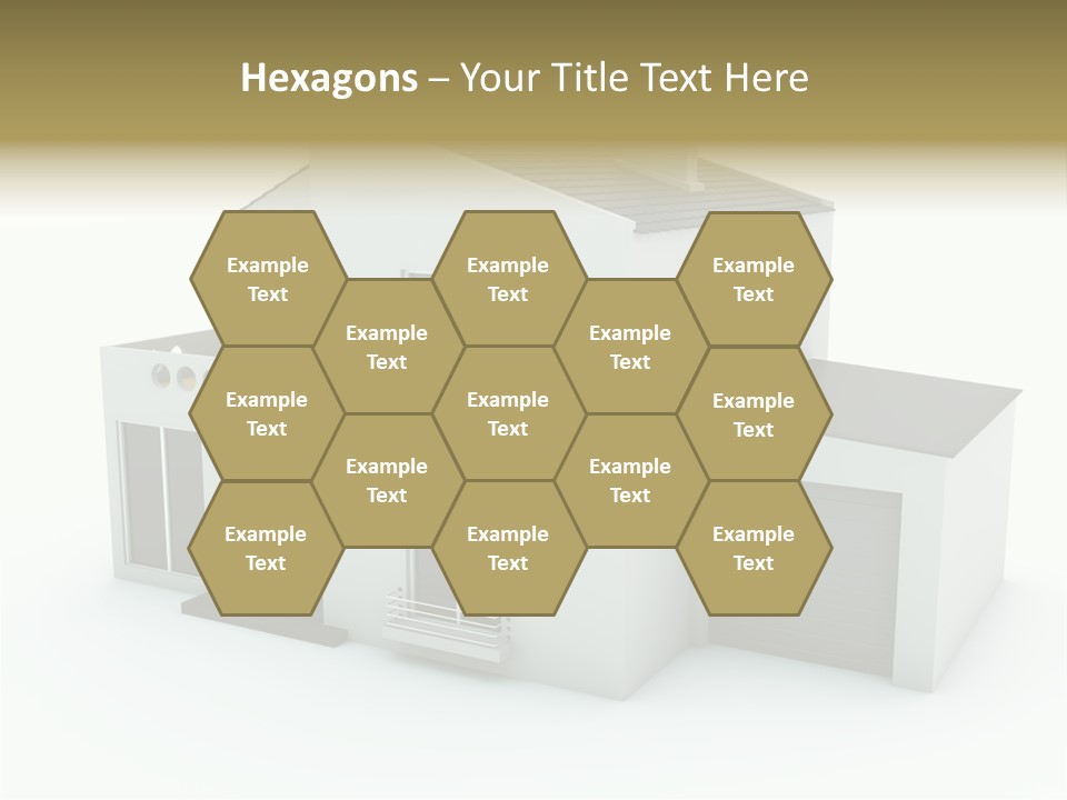 House Isolated On White PowerPoint Template