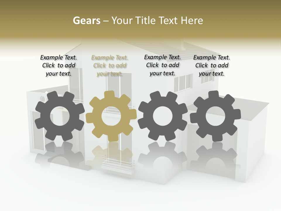 House Isolated On White PowerPoint Template