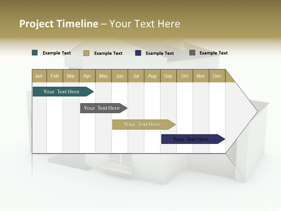 House Isolated On White PowerPoint Template