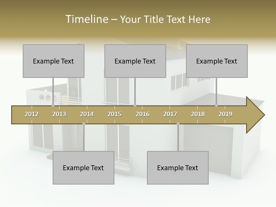 House Isolated On White PowerPoint Template