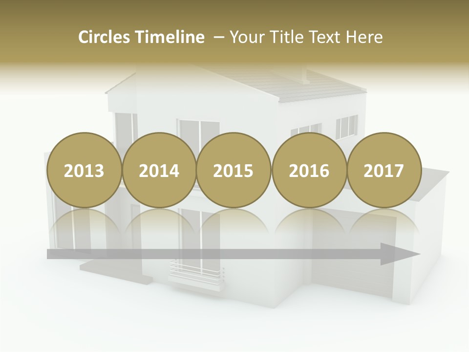 House Isolated On White PowerPoint Template