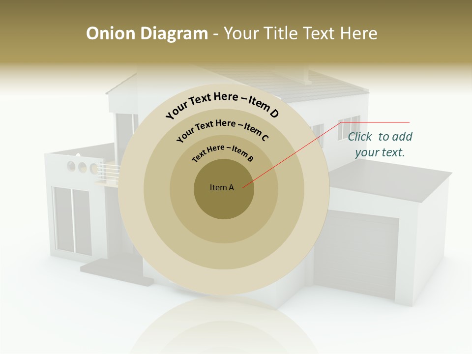 House Isolated On White PowerPoint Template