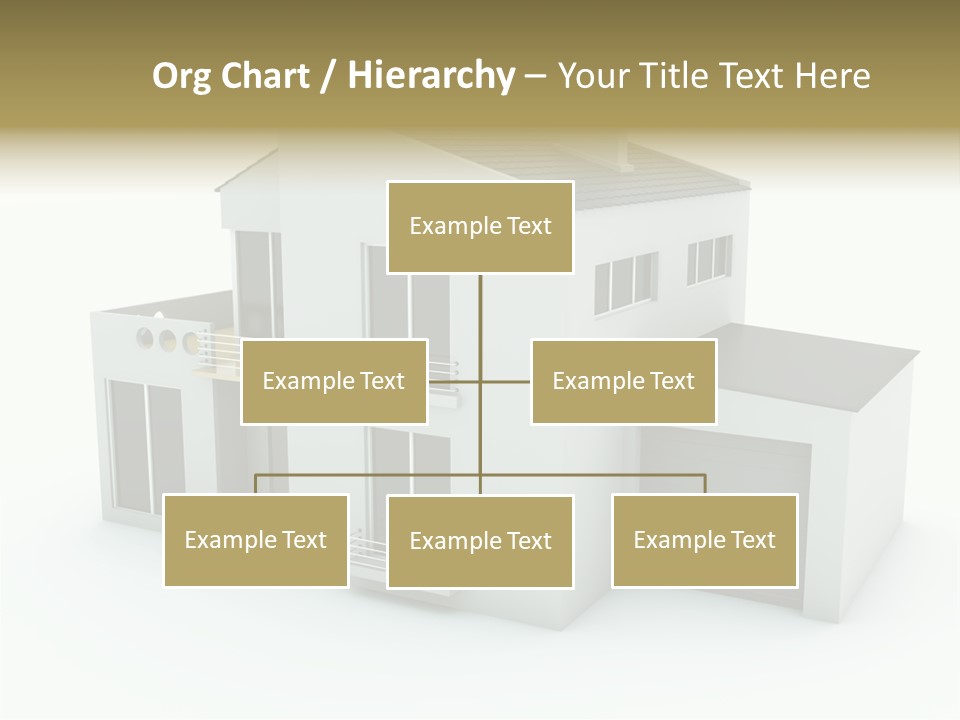 House Isolated On White PowerPoint Template