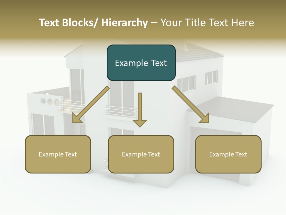 House Isolated On White PowerPoint Template