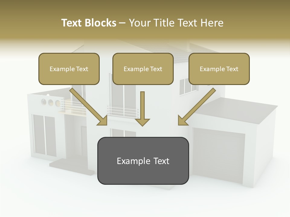 House Isolated On White PowerPoint Template