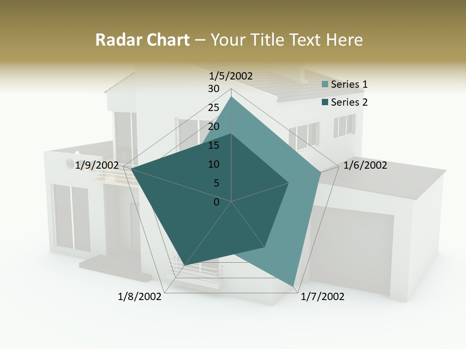 House Isolated On White PowerPoint Template