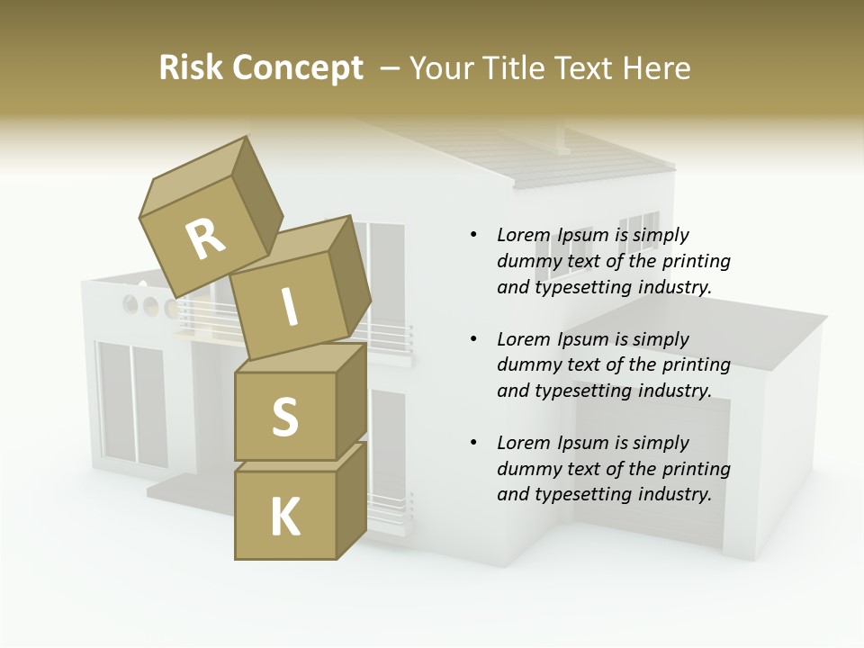 House Isolated On White PowerPoint Template